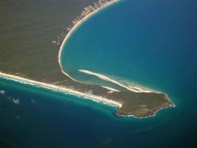 Fotoquelle: Double Island Point Queensland in Aerial View - www.photoeverywhere.co.uk